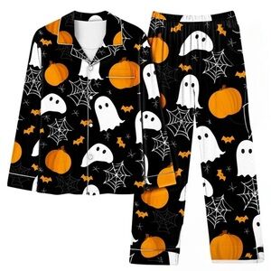 NWOT Halloween Ghost and Pumpkin Pajama Set XL